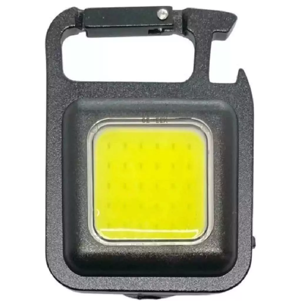 Linterna Led Recargable Usb Potente Iman Llavero Destapador