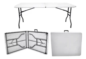 Mesa Plegable Valija Color Blanco