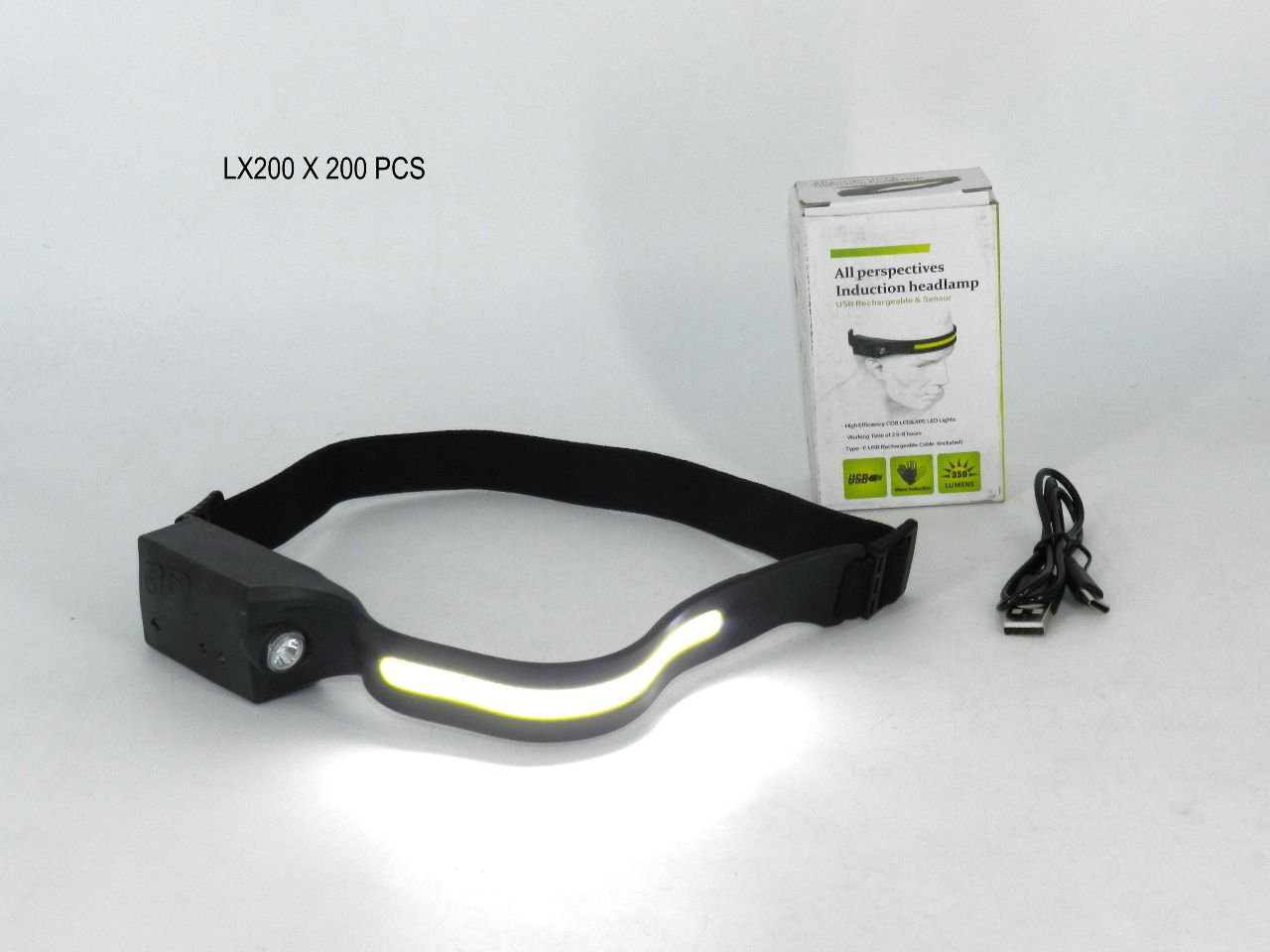 Linterna minera con sensor