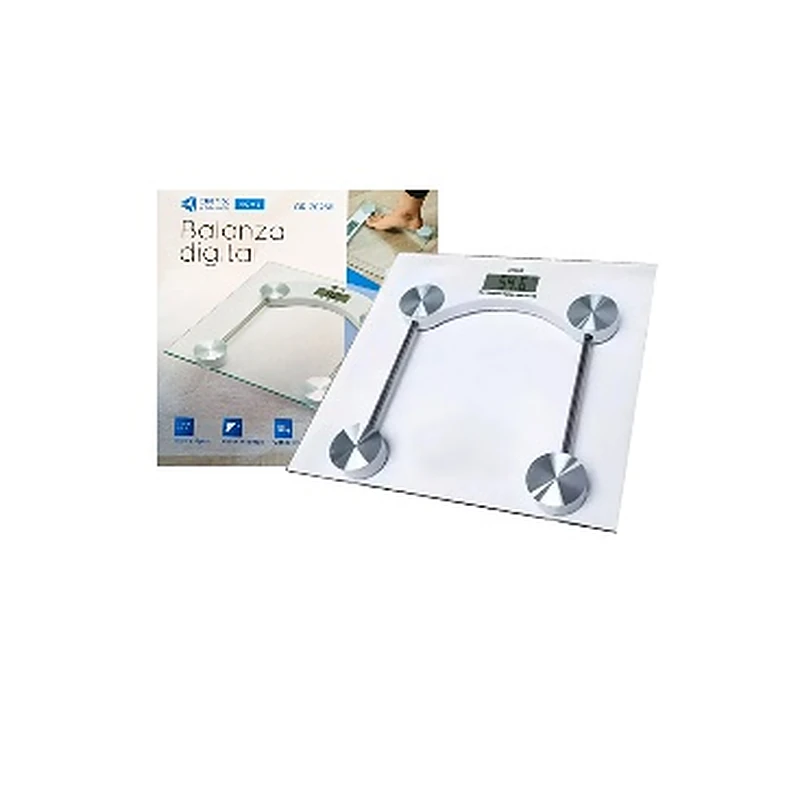 Balanza digital de baño de vidrio cuadrada