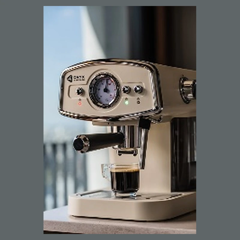 Cafetera espresso ORYX con vaporizador y manómetro