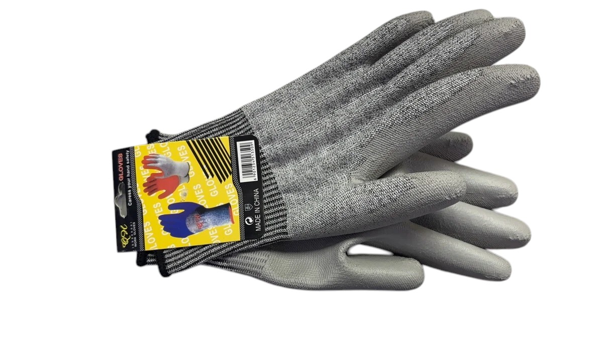 Guantes anticorte de 10″ con tarjeta para colgar