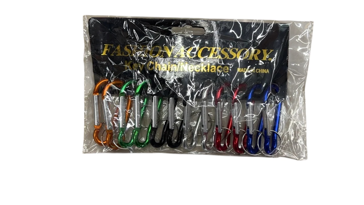 Mosquetones de aluminio de 7 cm – pack x 12