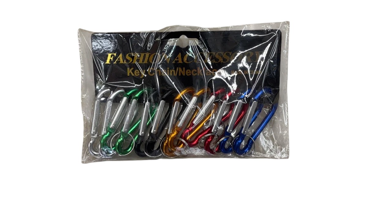 Mosquetones de aluminio de 8 cm – pack x 12