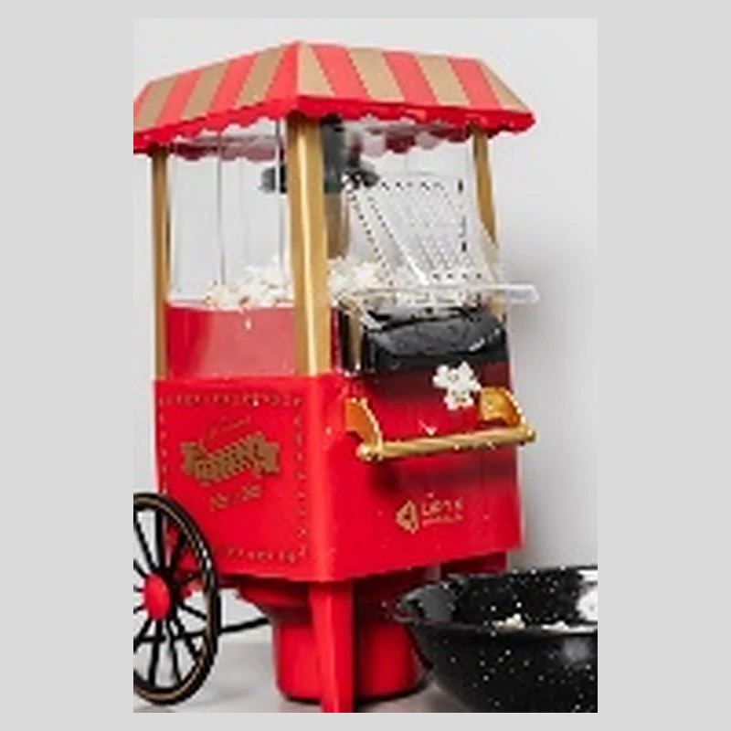 Pochoclera eléctrica estilo carrito retro