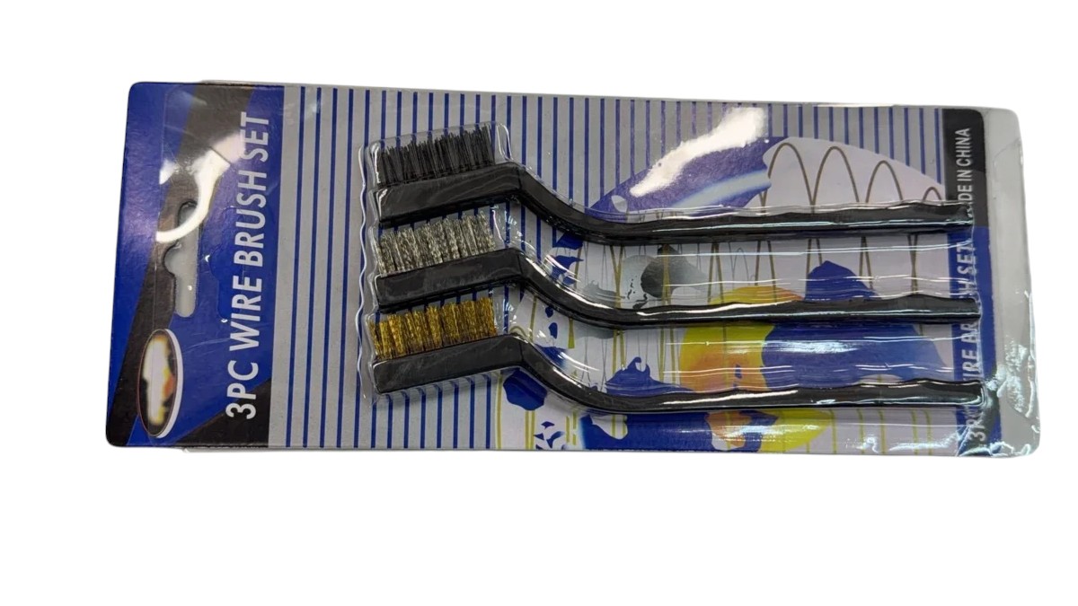 Set de 3 cepillos de alambre