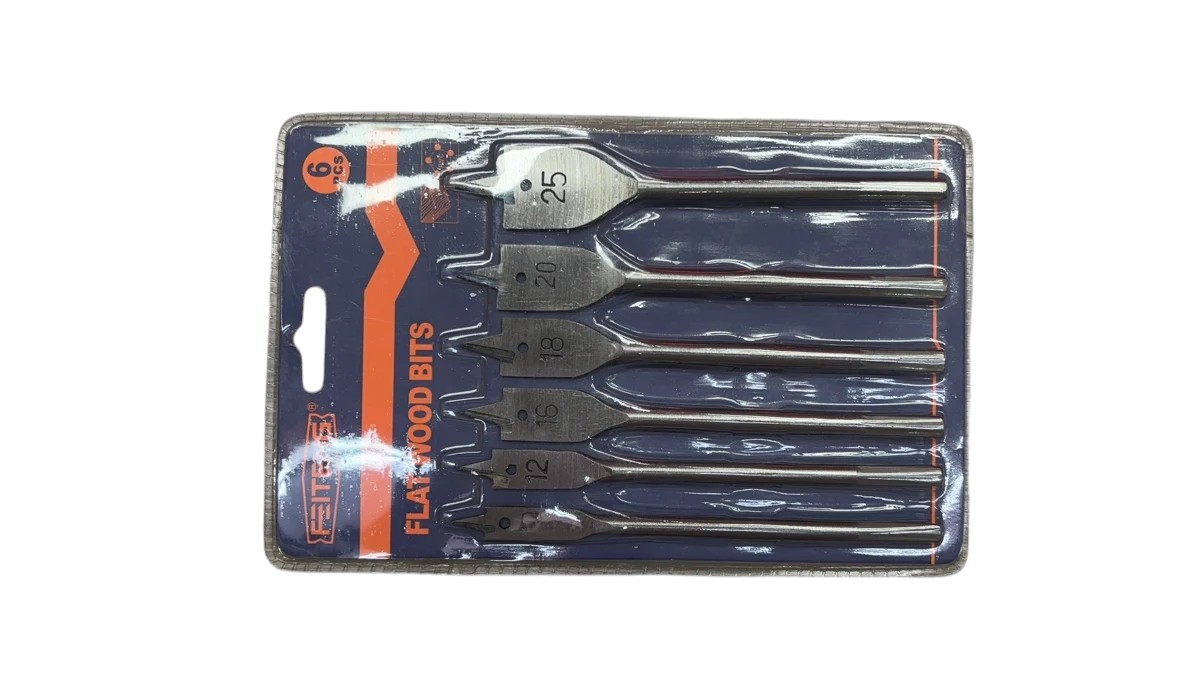 Set de 6 mechas pala para madera